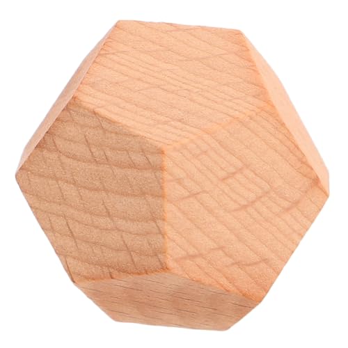 HANABASS Leere Holzwürfel für DIY Projekte Unvollendete Holzspielwürfel für Erwachsene für Lernspiele Kreative Projekte und Mathematikunterricht von HANABASS