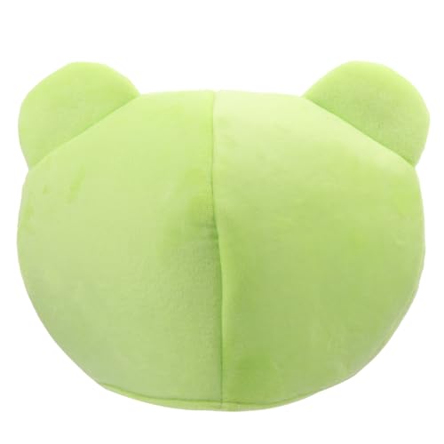 HANABASS Lustiger Grüner Frosch Kopfschmuck mit Kopfabdeckung Cartoon Partyhut als Performance und Foto Requisite für Kostüm und Fasching von HANABASS