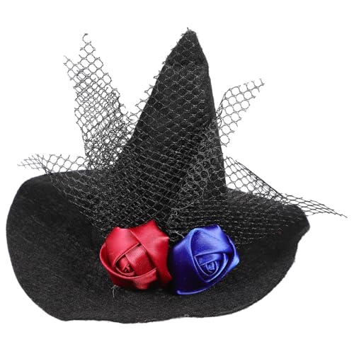 HANABASS Lustiger Halloween Haustierhut aus Atmungsaktivem Material mit Schwarzer Spitzenrose Katzenhut für Kostüm Fotografie und Party Bequem und Hautfreundlich Geeignet für Alltag und HANABASS Lustiger Halloween Haustierhut aus Atmungsaktivem Material mit Schwarzer Spitzenrose Katzenhut für Kostüm Fotografie und Party Bequem und Hautfreundlich Geeignet für Alltag und von HANABASS