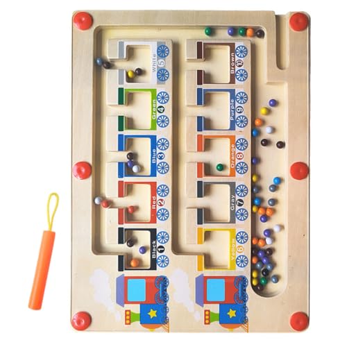 HANABASS Magnetische Zugzähltafel Puzzles für Kleinkinder im Alter von 2-4 Jahren Magnetlabyrinthe magnetisches Farbspiel Farbsortierspiel magnetische Labyrinthe hölzern Colorful HANABASS Magnetische Zugzähltafel Puzzles für Kleinkinder im Alter von 2-4 Jahren Magnetlabyrinthe magnetisches Farbspiel Farbsortierspiel magnetische Labyrinthe hölzern Colorful von HANABASS