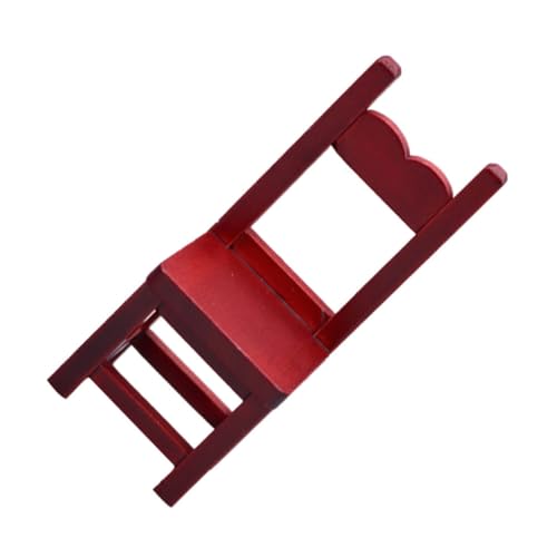 HANABASS Mahagoni -Stuhlmodell Dollhouse Chair Simulationsstuhlmodell Miniaturstühle zum Basteln Puppenhaus-Miniaturen Miniaturstuhl für Puppenhaus Miniatur-Stuhlmodell Mini Möbel Holz rot HANABASS Mahagoni -Stuhlmodell Dollhouse Chair Simulationsstuhlmodell Miniaturstühle zum Basteln Puppenhaus-Miniaturen Miniaturstuhl für Puppenhaus Miniatur-Stuhlmodell Mini Möbel Holz rot von HANABASS