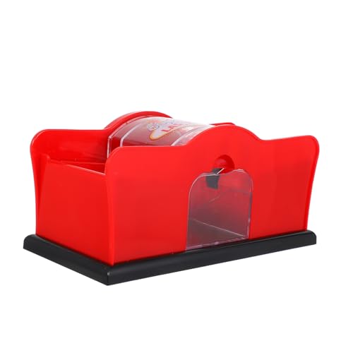 HANABASS Manuelle Kartenmischmaschine mit Kurbel für Decks Leise Kunststoff Kartenmischer Schnelles Mischen mit Kartenablage für und Poker Party und Spielzubehör Erwachsene von HANABASS