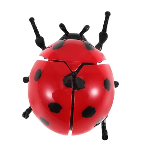 HANABASS Marienkäferspielzeug Marienkäfer- Party landet Marienkäfer Figur Marienkäfer Marienkäfer aus Plastik Mini-Marienkäfer-Modell rot von HANABASS
