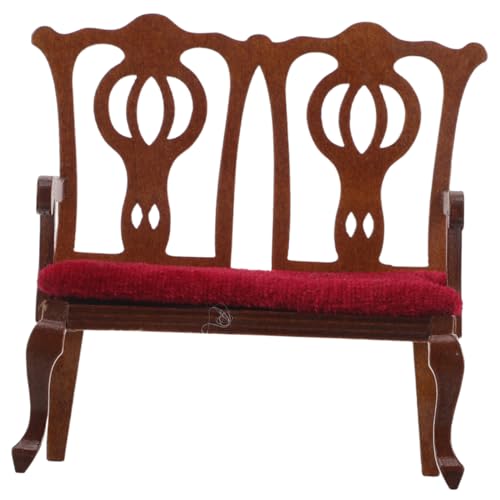 HANABASS Maßstab Europäischer Vintage Stil Puppenhaus Möbel Wohnzimmer Sessel Kleines Möbelstück für Puppenhaus Dekoration von HANABASS