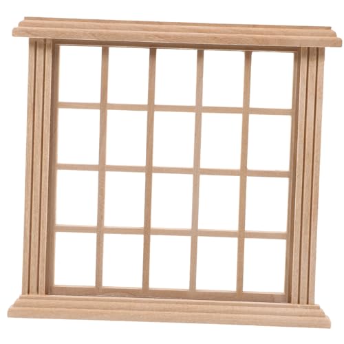 HANABASS Maßstab Fach Fensterrahmen für DIY Projekte als Zubehör für Puppenhausmöbel Realistische Gestaltung HANABASS Maßstab Fach Fensterrahmen für DIY Projekte als Zubehör für Puppenhausmöbel Realistische Gestaltung von HANABASS