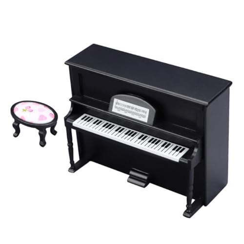 HANABASS Maßstab Handgefertigtes Mini Deko Piano für Puppenhaus Detailreiches Miniaturmöbel Mini Haus Dekoration HANABASS Maßstab Handgefertigtes Mini Deko Piano für Puppenhaus Detailreiches Miniaturmöbel Mini Haus Dekoration von HANABASS