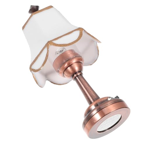 HANABASS Maßstab LED Schreibtischlampe mit Kippschalter für Puppenhaus Schlafzimmer Dekoration Kompakt und Realistisch von HANABASS