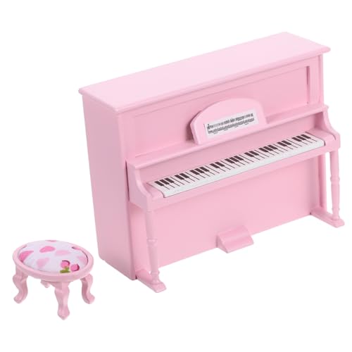HANABASS Maßstab Mini Piano Möbel Detailreiches Musikinstrument für Puppenhaus Dekoration Praktisches und Langlebiges Design Sammlerobjekt HANABASS Maßstab Mini Piano Möbel Detailreiches Musikinstrument für Puppenhaus Dekoration Praktisches und Langlebiges Design Sammlerobjekt von HANABASS