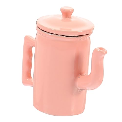 HANABASS Maßstab Miniatur Kaffeemaschine Zubehör für DIY Puppenhaus Küche Rosa von HANABASS