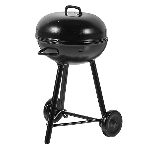 HANABASS Mini BBQ Grillmodell Puppenhaus-Miniatur-Szenenmodell Puppen tun so, als würden sie Mini-Puppenhaus- puppenhauszubehör Miniaturmöbel Miniatur-Grillständermodell Eisen von HANABASS