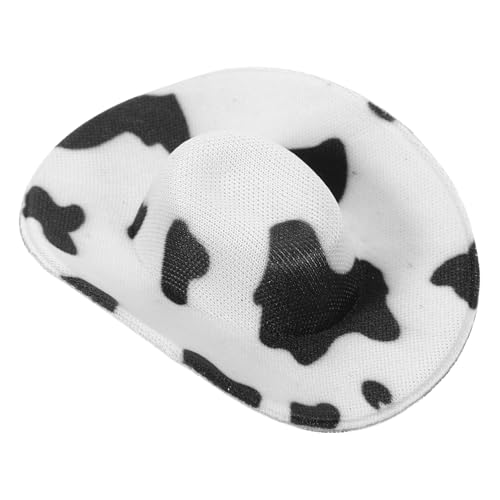 HANABASS Mini Cowboyhut Winziger Cowgirlhut Cowboyhut Winziger Cowboyhut Puppenhut Miniatur Cowboyhut Mini Cowboyhut Mini Verzierter Hut Eva von HANABASS