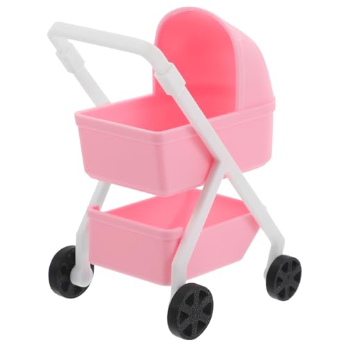 HANABASS Mini Cradle Car Realistisches Sichere Materialien Rollenspiel puppenhaus zubehör Cartoon-Kinderwagen -Spielzeugautos Plastik Rosa HANABASS Mini Cradle Car Realistisches Sichere Materialien Rollenspiel puppenhaus zubehör Cartoon-Kinderwagen -Spielzeugautos Plastik Rosa von HANABASS