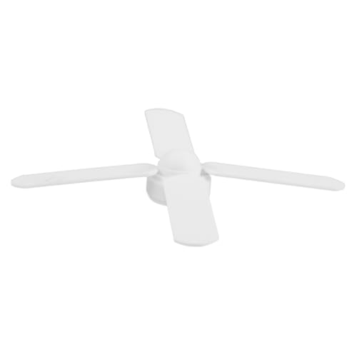 HANABASS Mini Deckenventilator Modellmöbel Puppenhaus Miniaturen Miniatur Puppenhaus Zubehör Mini Deckenventilator Kleiner Mini Puppenhaus Zubehör Miniatur Kunststoff von HANABASS