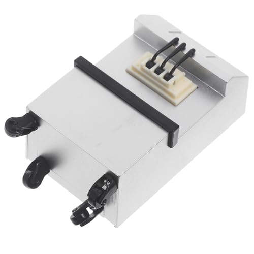 HANABASS Mini-Eismaschine klein Miniatur puppenhauszubehör Puppenhaus Zubehör Mehrfarbige Mini-Dekoration Puppenhaus Lebensszenen Puppenhausdekor Mini-Ornamente zum Basteln Acryl Silver von HANABASS