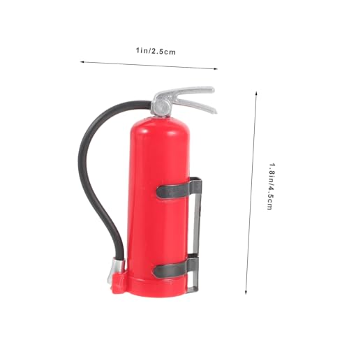 HANABASS Mini Feuerlöscher Dekoration mit Aufkleber für Rc Kletterwagen Miniatur Auto Zubehör Glatte Oberfläche Vielseitig für DIY Modelle und Heim Schmuck von HANABASS