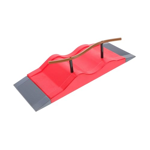 HANABASS Mini Finger Skateboard Ramp Versatile Kunststoff Skatepark Requisiten für Kreative Spielwelten Sicher und Langlebig für Fingerboarding Fans von HANABASS