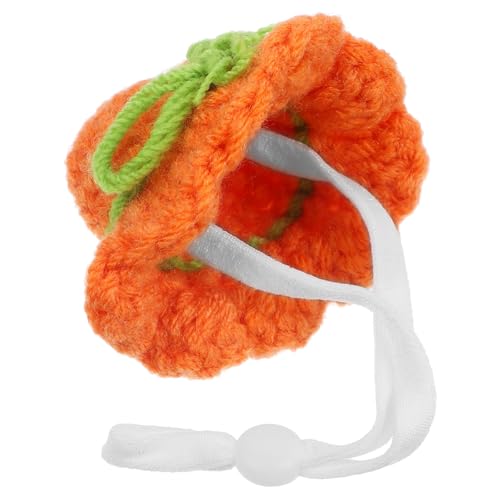 HANABASS Mini Hamster Hut Handgestrickte Mütze Für Kleine Tiere Verstellbar Süßes Kostüm-zubehör Für Haustiere Für Feiertage Und Fotoshootings von HANABASS