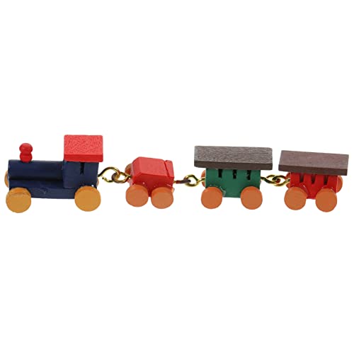 HANABASS Mini Holz Zug Lustige Miniatur Eisenbahn Deko für Holzmodell für Dollhouse Szenen Leicht und Transportabel Fotorequisit Kreative Holzspielzeug Dekoration HANABASS Mini Holz Zug Lustige Miniatur Eisenbahn Deko für Holzmodell für Dollhouse Szenen Leicht und Transportabel Fotorequisit Kreative Holzspielzeug Dekoration von HANABASS