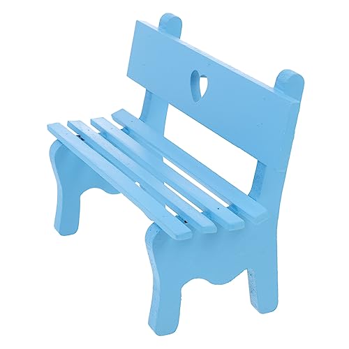 HANABASS Mini Holzbank Puppenhaus Dekoration Kleines Modell für Elegantes für Puppenhaus Sitzbank für Kreative Spielideen von HANABASS