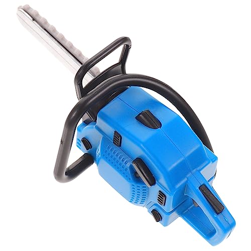 HANABASS Mini-Kettensäge kleines Kettensägenspielzeug Spielzeugwerkzeug für den einzug für Mini-Gartenkettensägenstütze tragbare Kettensägenstütze PVC Blue von HANABASS