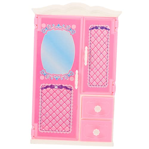 HANABASS Mini Kleiderschrank Puppenhausmöbel winzig Puppenschränke Kleidung klein Dekoration Mini- -Kleiderschrank aus Kunststoff Miniaturen Puppenhauszubehör Plastik Rosa HANABASS Mini Kleiderschrank Puppenhausmöbel winzig Puppenschränke Kleidung klein Dekoration Mini- -Kleiderschrank aus Kunststoff Miniaturen Puppenhauszubehör Plastik Rosa von HANABASS