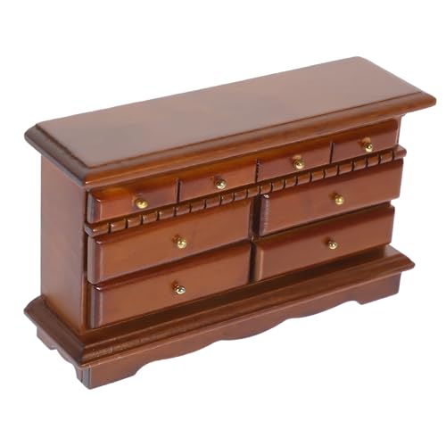 HANABASS Mini-Möbel spaß die erscheinung fernsehschränkchen Vanity Table Night Table realistische Miniaturmöbel dekorative Mini-Hausdekoration Mini - Miniaturmöbel aus Holz hölzern von HANABASS
