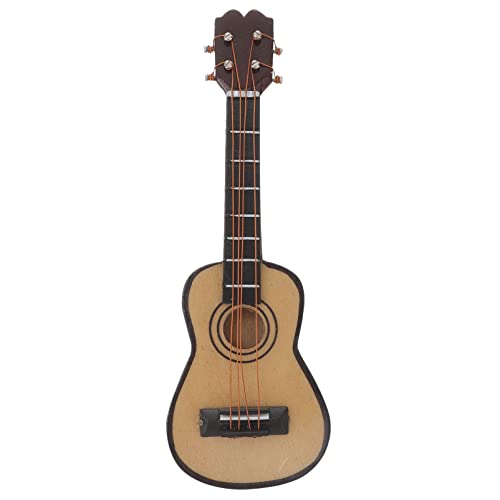 HANABASS Mini-Musikinstrumentenmodell Miniaturen kreative Mini-Gitarre Mini-Hausbedarf Miniaturverzierung gitarrenmodell Miniatur Gitarre Modell Gitarre Holz von HANABASS