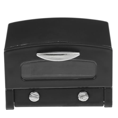 HANABASS Mini -Ofenspielzeug Kinderspielzeug Wohnaccessoire Mikro-Küchenspielzeug backen Mini-Backofen- puppenhaus bausatz selber Machen Plastik Black von HANABASS