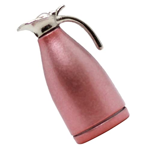 HANABASS Mini Ornamente mini wasserkocher wasserspender für Mini -Kessel Kleiner wassertopf Küche Mini-Wasserkocher Kesseldekoration Spielzeugkessel Metall Rosa von HANABASS