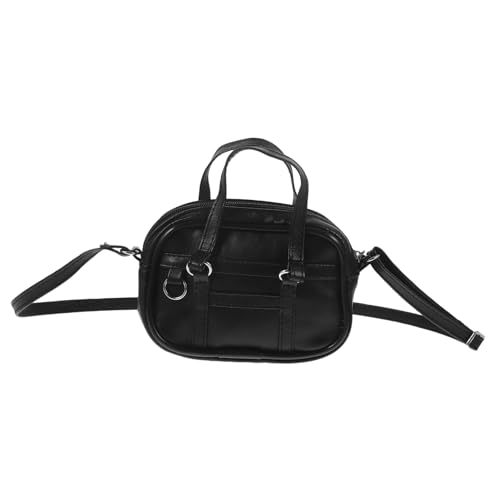HANABASS Mini Puppen Handtasche aus PU Robustes Puppen Zubehör für Kreatives für Puppen Schwarze Umhängetasche Puppenhaus Dekoration HANABASS Mini Puppen Handtasche aus PU Robustes Puppen Zubehör für Kreatives für Puppen Schwarze Umhängetasche Puppenhaus Dekoration von HANABASS