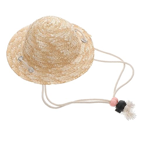 HANABASS Mini Strohhut für Puppen Dekorativer Mini Hut aus Hochwertigem Material für DIY Basteln und Wohnaccessoire Fotoaktivitäten und Puppenschmuck HANABASS Mini Strohhut für Puppen Dekorativer Mini Hut aus Hochwertigem Material für DIY Basteln und Wohnaccessoire Fotoaktivitäten und Puppenschmuck von HANABASS