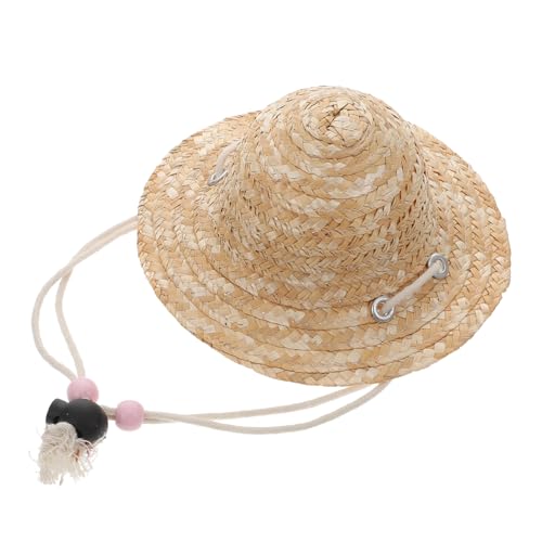 HANABASS Mini Strohhut für Puppen und Haustiere Handgefertigtes Leichtes Zubehör für Kreative DIY Projekte für Fotografie Dekoration für Zuhause HANABASS Mini Strohhut für Puppen und Haustiere Handgefertigtes Leichtes Zubehör für Kreative DIY Projekte für Fotografie Dekoration für Zuhause von HANABASS