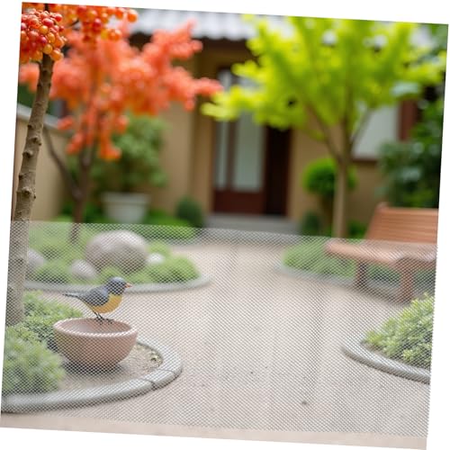 HANABASS Miniatur Aluminium Zaun mit Feinem Drahtgeflecht für Puppenhaus Garten Sandtisch Landschaftsdekor Vielseitiges DIY Modell Zubehör Einfache Montage Detailreiche Handwerkskunst von HANABASS