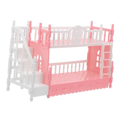 HANABASS Miniatur Etagenbett Modell für Puppenhausmöbel Schlafzimmer Zubehör für DIY Mini Häuser für Puppenhaus Szenen und Dekoration von HANABASS