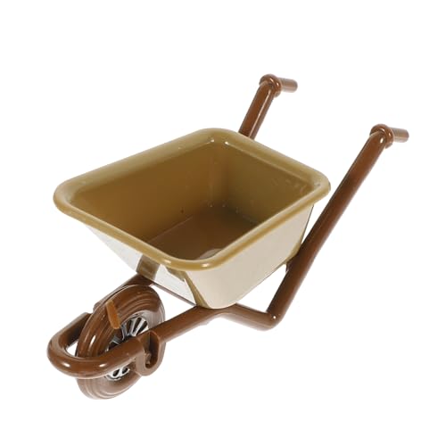 HANABASS Miniatur Gartenwagen Modell aus Lebensechte Mini Schubkarre für Dekoratives Miniatur Trolley Modell für Mikro landschaften und Mini gärten Vielseitiges Zufällige Zufällige Farbe von HANABASS