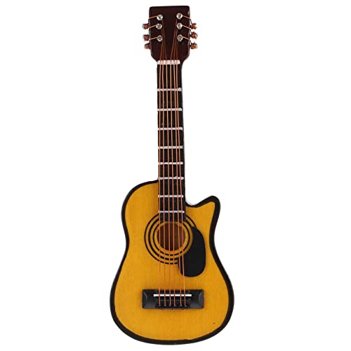 HANABASS Miniatur Gitarre Modell Kreative DIY Dekoration für Puppenhaus aus Natürlichem Stilvolles Mini Instrument für Detailreiche Wohnkultur HANABASS Miniatur Gitarre Modell Kreative DIY Dekoration für Puppenhaus aus Natürlichem Stilvolles Mini Instrument für Detailreiche Wohnkultur von HANABASS