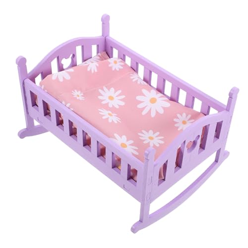HANABASS Miniatur Holz Babybett Modell für Puppenhaus Realistisches Mini Möbelstück Verarbeitung Dekoration für Puppenhaus Schlafzimmer Miniatur Schlafzimmer Zubehör DIY Puppenmöbel HANABASS Miniatur Holz Babybett Modell für Puppenhaus Realistisches Mini Möbelstück Verarbeitung Dekoration für Puppenhaus Schlafzimmer Miniatur Schlafzimmer Zubehör DIY Puppenmöbel von HANABASS