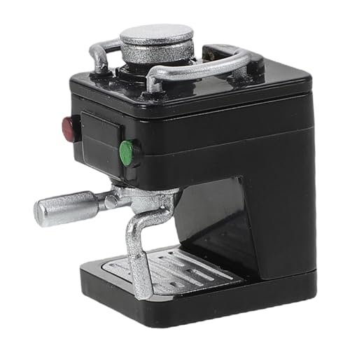 HANABASS Miniatur Kaffeemaschine Modell für Puppenhaus Platzsparendes Design Detailreiche Handwerkskunst Erweiterbares Spiel DIY Kücheninnovation für Miniatur Zubehör und Dekoration von HANABASS