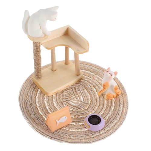 HANABASS Miniatur Katzenkratzbaum Realistische Puppenhaus Figuren Detailreiches Miniatur klettergerüst Vielseitige Dekoration für Dollhouse Spiel und Sammeln HANABASS Miniatur Katzenkratzbaum Realistische Puppenhaus Figuren Detailreiches Miniatur klettergerüst Vielseitige Dekoration für Dollhouse Spiel und Sammeln von HANABASS