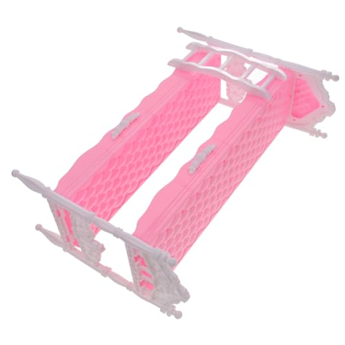 HANABASS Miniatur Puppenhaus Doppelstockbett aus Robustem Leichtes Platzsparendes Puppenmöbel für Figuren Vielseitiges Zubehör für Kreative Spielwelten und Detailreiche von HANABASS