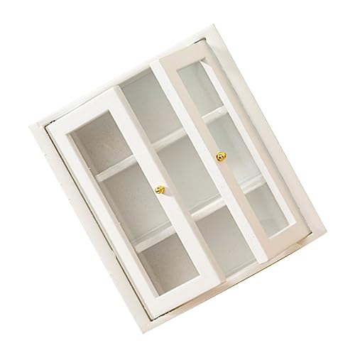 HANABASS Miniatur -Szenenmöbelschrank Mini-Puppenhausmöbel Mini-Möbelstütze Mini-Hausdekoration Tür winziges Miniaturdekoration puppenhaus mini Schrank hölzern Weiß HANABASS Miniatur -Szenenmöbelschrank Mini-Puppenhausmöbel Mini-Möbelstütze Mini-Hausdekoration Tür winziges Miniaturdekoration puppenhaus mini Schrank hölzern Weiß von HANABASS