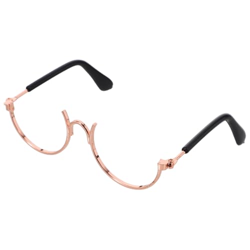 HANABASS Miniatur brillengestell aus Metall draht Transparentes Halbrahmen Design Stilvolles Zubehör für Puppenkostüme Vielseitig für Puppenmode und Bastelbedarf HANABASS Miniatur brillengestell aus Metall draht Transparentes Halbrahmen Design Stilvolles Zubehör für Puppenkostüme Vielseitig für Puppenmode und Bastelbedarf von HANABASS