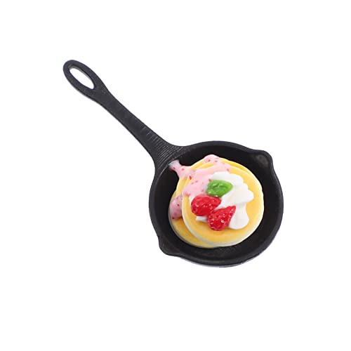 HANABASS Minipfanne Mini-Essen Vorgeben Mini Spiel Essen Probieren Mini- -Essen Miniatur-Lebensmittel Mini -Essen Mini-Lebensmittel Harz von HANABASS