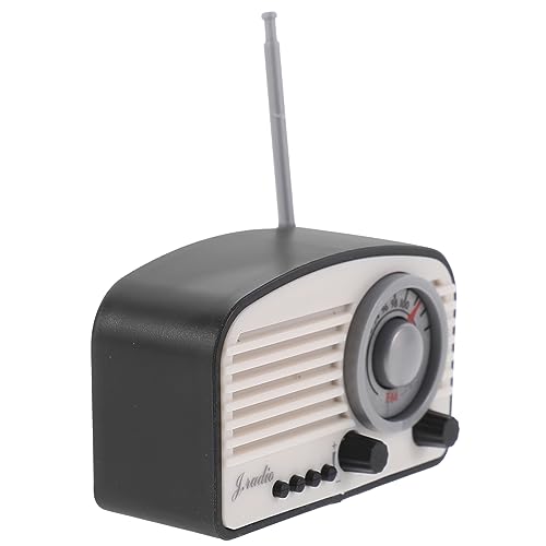 HANABASS Modell Radio Mini-Radio-Schmuck Mini- -Dekore Puppenhaus-Miniaturradio Winziges Radio im Vintage-Stil Vintage winzige Radiomodelle Kleine Radiomodelle Plastik Schwarz HANABASS Modell Radio Mini-Radio-Schmuck Mini- -Dekore Puppenhaus-Miniaturradio Winziges Radio im Vintage-Stil Vintage winzige Radiomodelle Kleine Radiomodelle Plastik Schwarz von HANABASS