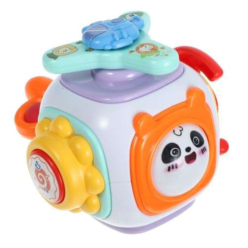 HANABASS Montessori Busy Cube aus Sicherem Kunststoff Sensorisches Reiseaktivitätsspielzeug für Kleinkinder Jahre Hand Augen koordination und Kognitiven Fähigkeiten von HANABASS