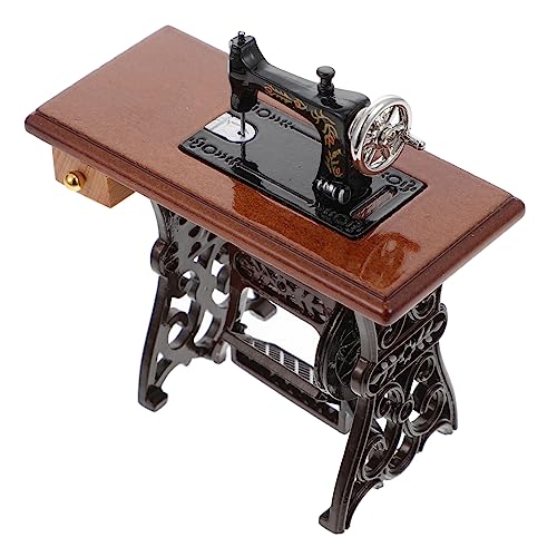 HANABASS Nähmaschinenmodell Mini Nähmaschine Kleines Nähmaschinen Set Puppen/Nähmaschine Miniatur Nähmaschine Kleine Nähmaschine Mini Naht Hand Zubehör Zubehör Legierung von HANABASS