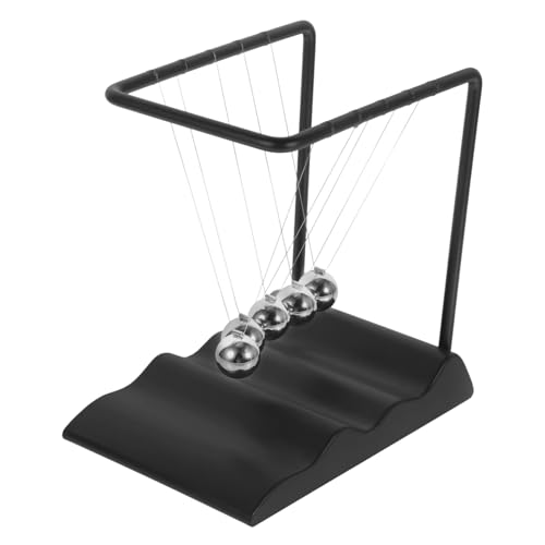 HANABASS Newton Pendelspielzeug aus Schreibtisch Deko mit Kugeln Kreatives Physikspielzeug für Büro und Zuhause Stressabbauend und Lehrreich von HANABASS