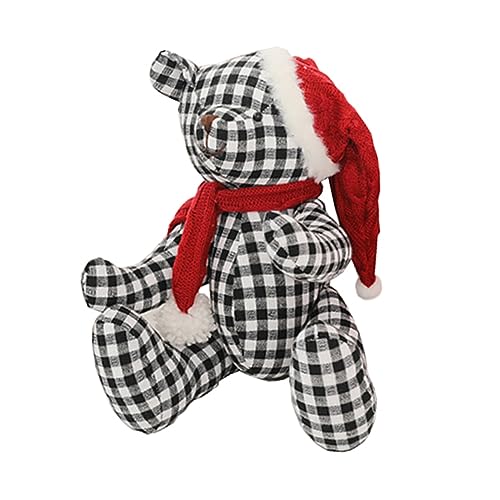 HANABASS Niedlicher Grid Bear Plüschspielzeug Weihnachtliche Dekoration Weiches Cartoon Kuscheltier Kuscheliges Zufällige Farbe HANABASS Niedlicher Grid Bear Plüschspielzeug Weihnachtliche Dekoration Weiches Cartoon Kuscheltier Kuscheliges Zufällige Farbe von HANABASS
