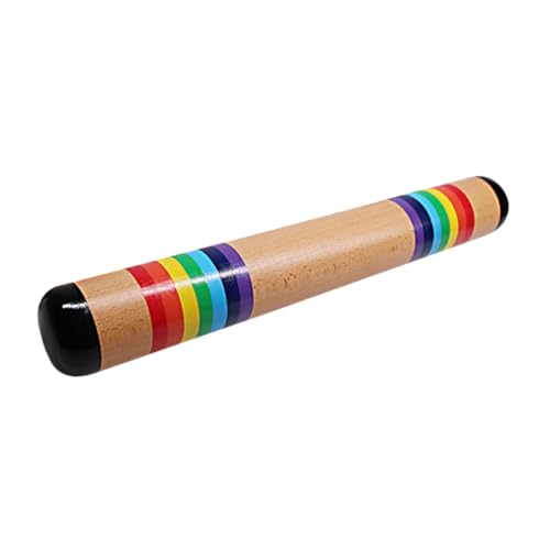 HANABASS Orff Regenklangspiel aus Buchenholz Kindermusikinstrument für Musikalische Früherziehung Regenklang rassel mit Regenklang Sound Geschenk für Mädchen und Jungen Langlebig und von HANABASS