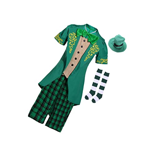HANABASS Outfit Ausgefallene Kleidung Kinderkleidung Kostüme Outfits Kinderkleidung Kleidung Für St Patrick's Kostüm Koboldkostüm Halloween Kinderkostüm Koboldhut Hosenanzug Grün HANABASS Outfit Ausgefallene Kleidung Kinderkleidung Kostüme Outfits Kinderkleidung Kleidung Für St Patrick's Kostüm Koboldkostüm Halloween Kinderkostüm Koboldhut Hosenanzug Grün von HANABASS